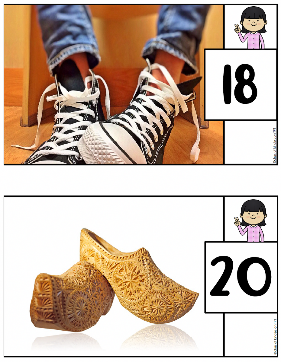 Count by 2's Twos & Shoes - Skip Counting Kindergarten & First Grade Math