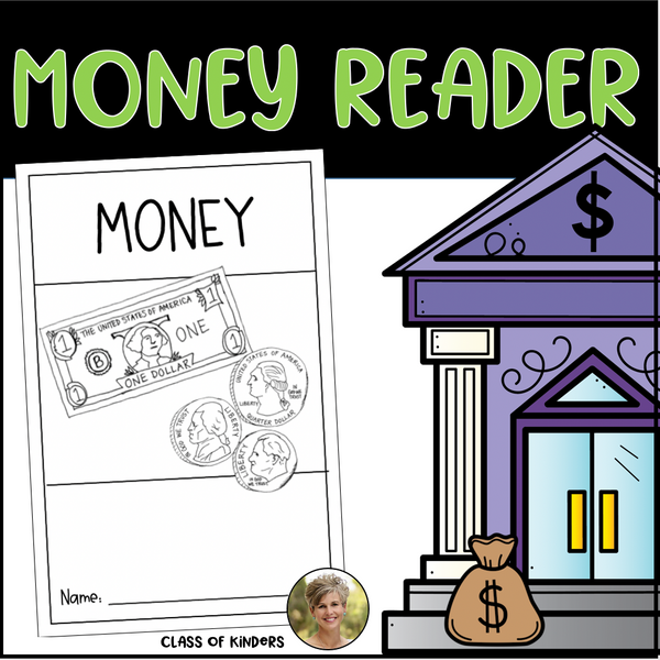 Money Reader Dollars and Coins Kindergarten & First Social Studies & Math