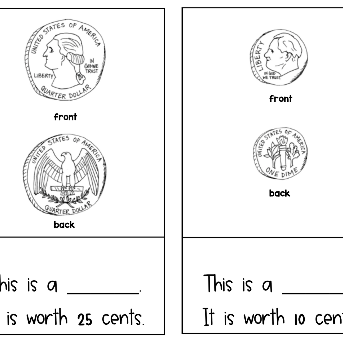 Money Reader Dollars and Coins Kindergarten & First Social Studies & Math