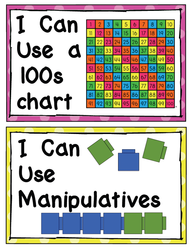 Math Strategy Posters Set 2 Show Numbers in Different Ways
