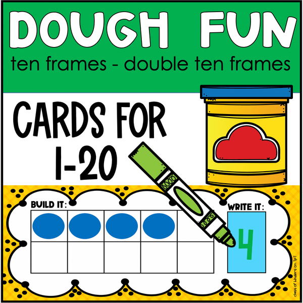 Building Numbers 1-20 Interactive Ten Frame Math Center Kindergarten & First