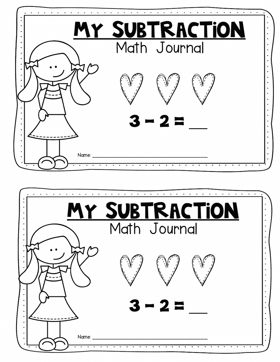 "Mini" Math Journals for Kindergarten {Addition, Subtraction and Teen Numbers}
