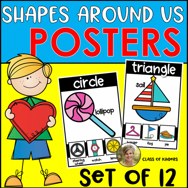 Shape Math Posters for the Kindergarten & First Grade Classroom
