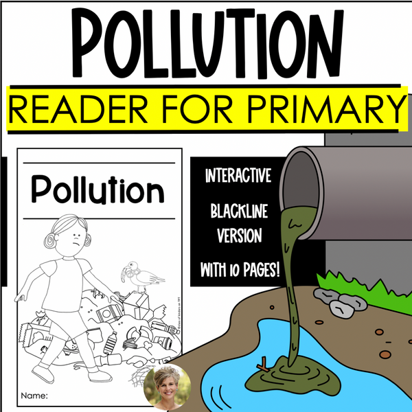Earth Day Reader Pollution Environment Kindergarten & First Social Studies