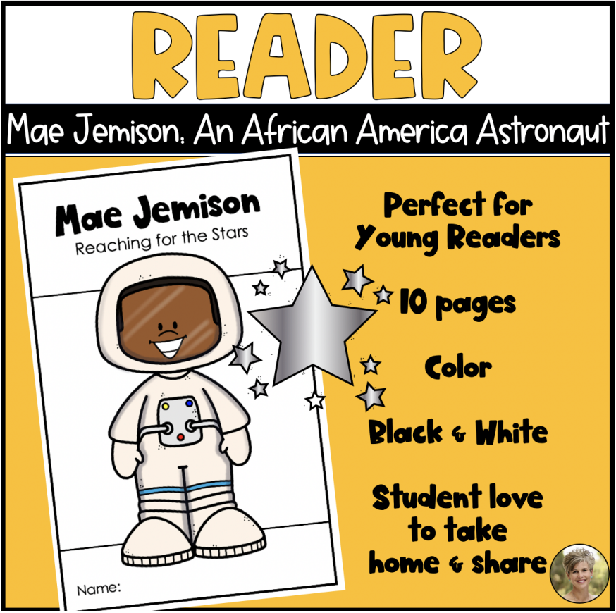 Mae Jemison Black History African American Woman Reader for Social Studies