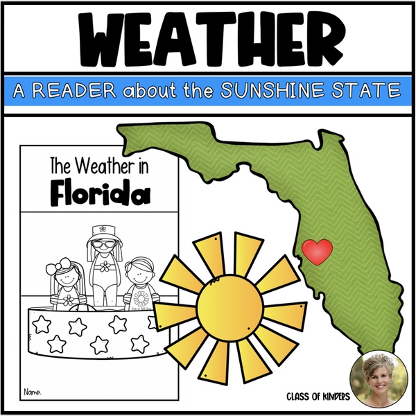 Florida Seasons & Weather Reader Interactive for Kindergarten & First Science