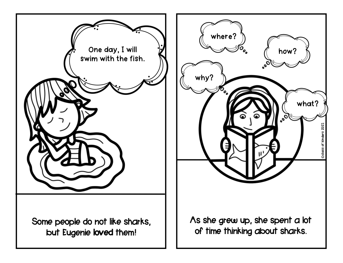 Eugenie Clark: Shark Lady Science Reader - Kindergarten & First Grade Biography