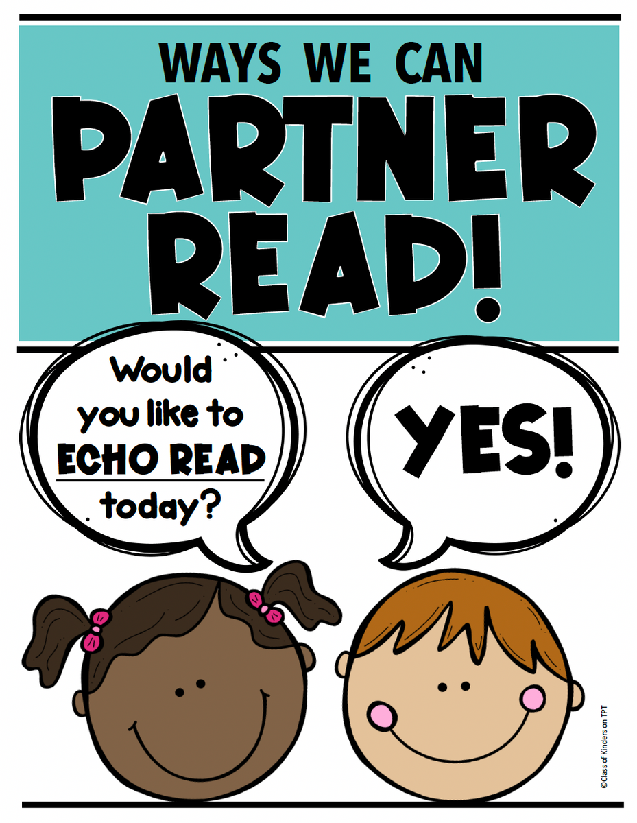 Ways to Partner Read Reading Posters for Workshop