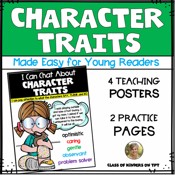 Character Traits Made Easy for Young Readers Kindergarten & First Reading