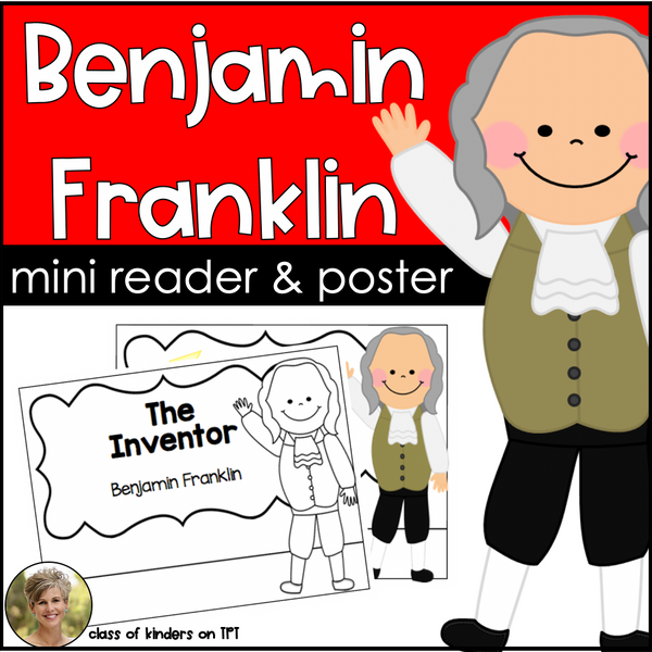 Inventor Benjamin Franklin Mini Reader & Poster Set First Kindergarten