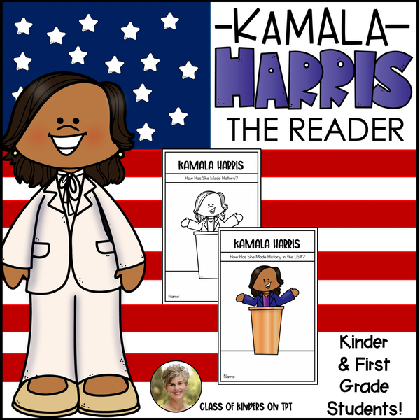 Kamala Harris Vice President Reader Kindergarten & First Women's History
