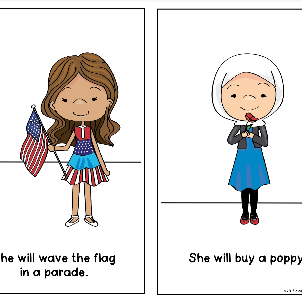 Patriot Reader USA Social Studies Patriotism Kindergarten & First Grade