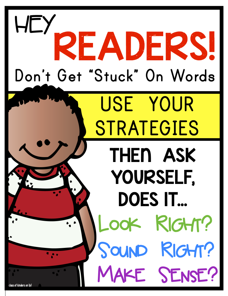 Reading Strategy Posters Guided Small Group Reading Kindergarten & First