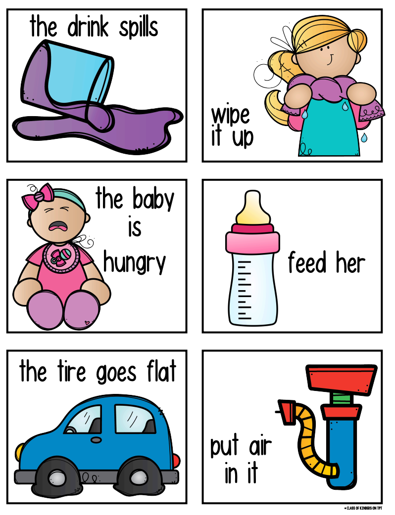 Problem & Solution - Made Easy with Pictures - Kindergarten & First Reading
