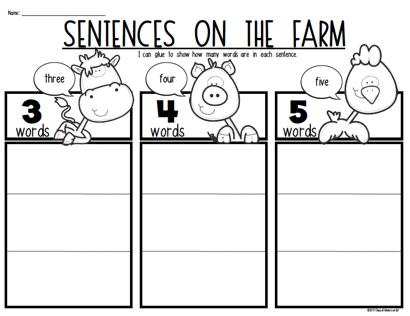 Print Awareness Lesson What is a Sentence? ELA Kindergarten & First Grade Remediation