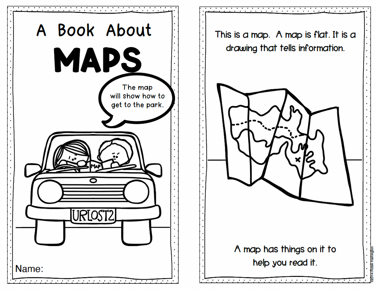 Mapping Skills Reader for Kindergarten and First Grade Social Studies