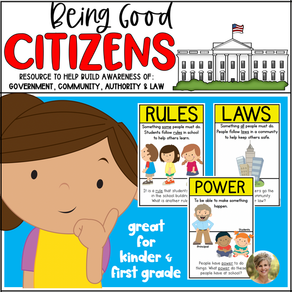 Being Good Citizens Back to School Rules & Laws Kindergarten and First