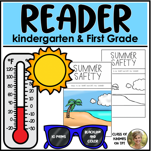 Summer Safety Reader for Kindergarten & First Social Studies